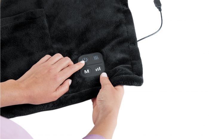 Беспроводное вибрационное одеяло с прогревом Comfort Pro