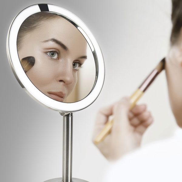 Косметическое зеркало с увеличением и подсветкой  HoMedics Twist