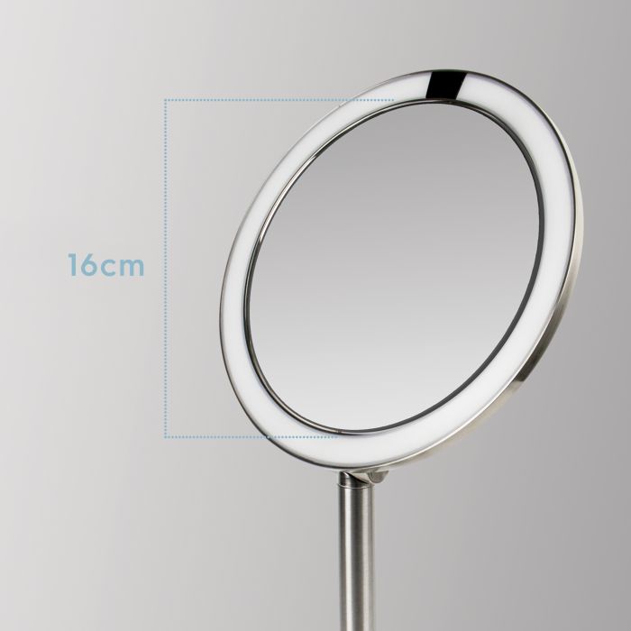 Косметическое зеркало с датчиком движения, 7х увеличением и яркой LED подсветкой Twist Illuminated