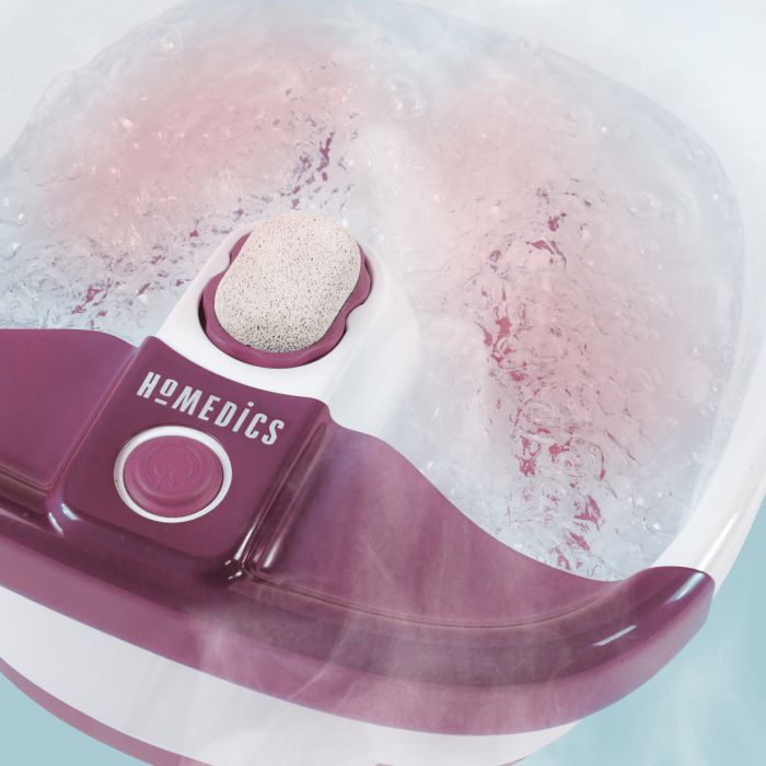 Массажная ванночка с поддержкой температуры, акупунктурными шипами и пемзовой насадкой Bubblemate Foot Spa